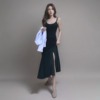 韩国女装2024吊带裙女夏装，长版收腰开叉，内穿打底连衣裙