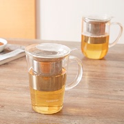 TAYOHYA多样屋  明雅不锈钢茶隔杯 透明耐热玻璃泡茶杯水杯