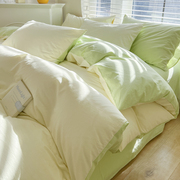 春夏季床上四件套床单被套罩非纯棉，全棉水洗棉南通学生宿舍床品三