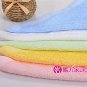 竹纤维毛巾婴儿童宝宝竹炭t小方巾洗脸面巾幼儿园口水巾挂巾洗碗