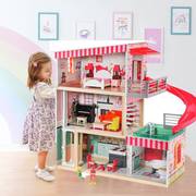 儿童玩具女孩生日礼物过家家房子别墅玩具屋娃娃屋木质公主娃娃家