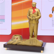 毛主席铜像全身k纯铜站像毛爷爷雕塑像毛主像摆像办公室桌面摆件