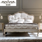 厂新古典(新古典)床家具，全实木床美式床，欧式床双人床18米法式床复古做销
