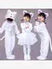 新元旦(新元旦)儿大童，小猫老鼠卡通动物，演出表演服装猫咪衣服话剧舞台纱裙