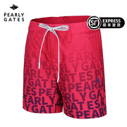 pearlygates高尔夫服装pg女士，短裤夏季golf休闲时尚，印花运动短裤
