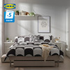 IKEA宜家BRUKSVARA布瓦拉床架双人床单人床小户型床架简约出租房