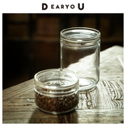 dearyou日本进口星硝密封罐，五谷杂粮储存罐香料，罐透明玻璃调料瓶