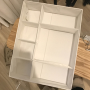 IKEA宜家家居 思库布带格储物盒内衣收纳盒袜子整理盒挂件抽屉