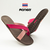 moniga泰国进口橡胶女士交叉双带，四夏季居家外穿浴室防滑速干拖鞋