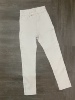 4.12 dii一条白色牛仔裤 是清纯8分白色高腰弹力紧身小脚牛仔裤女