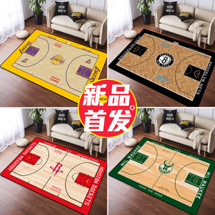 NBA篮球地毯客厅沙发茶几卧室床边寝室创意长方形地垫科比定制CBA