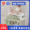 可移动尿布台婴儿护理台垫子可储物折叠新生儿换尿布洗澡抚触台