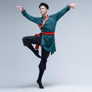 草原少数民族服装男内蒙蒙古舞成人，舞蹈男士袍藏族演出服饰