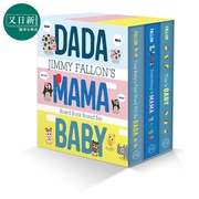 Jimmy Fallons DADA MAMA and BABY Board Book Boxed Set 新手父母给宝宝的礼物书 英文原版 儿童绘本 认知识物 又日新
