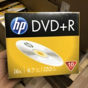 hp惠普dvd+r-r单片盒装，光盘4.7g空白刻录碟16xdvd光盘10片价格