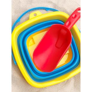 沙滩玩具可折叠便携儿童水桶捞鱼螃蟹宝宝，挖沙铲子玩水
