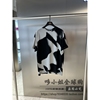 XCE2010231 INXX男女款2024夏季黑灰拼色短袖T恤