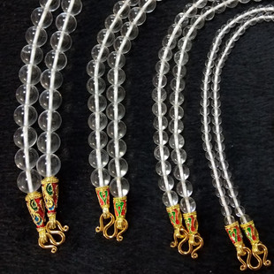透明天然白水晶(白水晶)泰国佛牌链，男女款佛牌项链，挂链吊坠链46810毫米