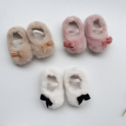 2023冬季婴儿鞋子可爱女宝宝，加绒防滑学步鞋保暖毛毛鞋外穿棉鞋