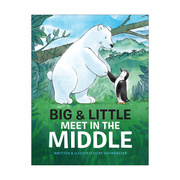 Big and Little Meet in the Middle 大北极熊和小企鹅  穿越美洲来相遇  精装绘本