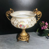 欧式复古创意树脂陶瓷，双耳桌面花瓶摆件，奖杯软装家居装饰工艺品