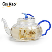 奇高 耐高温花茶壶玻璃花茶茶具玻璃套装过滤南瓜壶泡茶壶大容量