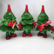 圣诞节电动毛绒玩具圣诞树会唱歌跳舞的圣诞树圣诞晚会电动玩具