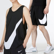 Nike耐克运动套装男2024夏季篮球服无袖T恤背心短裤五分裤