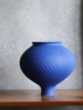 新中式陶瓷豆沙绿色克莱因蓝花瓶花器摆件售楼处酒店隔断软装饰品