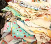 婴儿斜纹棉布新生儿针织布头纱布料全棉碎布头布料按斤或论米