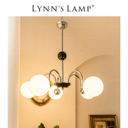 Lynn‘s立意 太空客厅简约玻璃吊灯北欧复古美式卧室餐厅艺术灯具