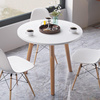 北欧餐桌椅组合咖啡桌洽谈桌，圆桌小茶几，现代简约吃饭桌家用小户型