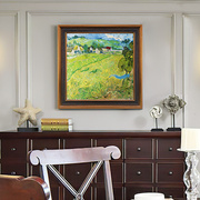 欧式画文艺油画风景轻奢感墙客厅装饰画风美式大气高级壁画复古