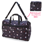 日系凯蒂猫卡通可爱旅行包大容量，可折叠行李包健身(包健身)包可挂行李箱