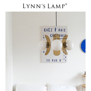 Lynn's 中古彩色亚克力吊灯 客厅包豪斯卧室孟菲斯儿童房灯饰