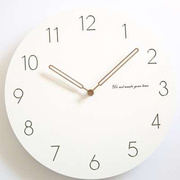 现代简约钟表创意艺术挂钟静音客厅个性北欧壁钟木质家用时钟挂表