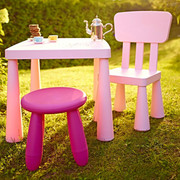 IKEA宜家儿童桌学习桌吃饭游戏玩具桌子塑料桌玛莫特白色国内