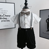 英伦风儿童礼服套装 男宝宝一周岁礼服小学生演出服长袖衬衫套装