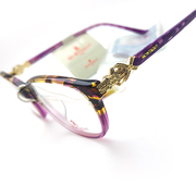 MONTAGUT梦特娇M5062F紫色玳瑁奢华经典板材眼镜框架蝶形全框好货