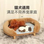 小狗专用狗沙发床离地夏季睡觉猫窝宠物犬泰迪法斗床防潮椅可拆洗