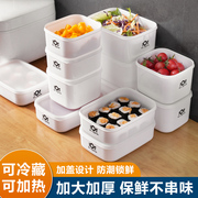 冰箱保鲜盒食品级真空冷冻收纳盒微波炉专用饭盒，加热便当盒水果盒
