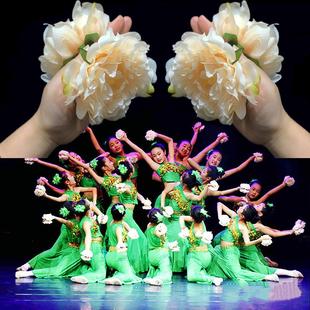 傣族舞蹈表演道具缅桂花开朵朵香头花手腕，花白色手指花头饰民族舞