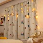 简易窗帘免打孔安装窗帘杆，一整套卧室遮光布，ins风2021年