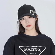 帽子女韩国嘻哈做旧字母刺绣，情侣棒球帽百搭显脸小防晒遮阳帽