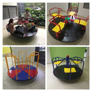 童车旋转木马幼儿园儿童塑料，转转椅户外大型幼儿玩具室外游乐转车