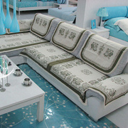 菲诗曼尔夏季垫子sofa棉麻沙发垫坐垫布艺防滑沙发巾90 180