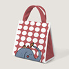 动物乐园原创设计卡通可爱ins波点便当包保温饭盒袋上班族带饭包