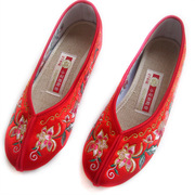 红鞋婚鞋女红色中式内增高新娘，鞋中跟孕妇刺绣结婚鞋敬酒秀禾鞋30