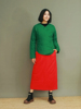 姜欢设计墨绿色斜襟，麻料夹棉冬款中式有范儿，的小棉袄