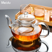 加厚耐热玻璃茶壶单壶小号泡茶壶茶水分离养生壶过滤煮花茶壶套装